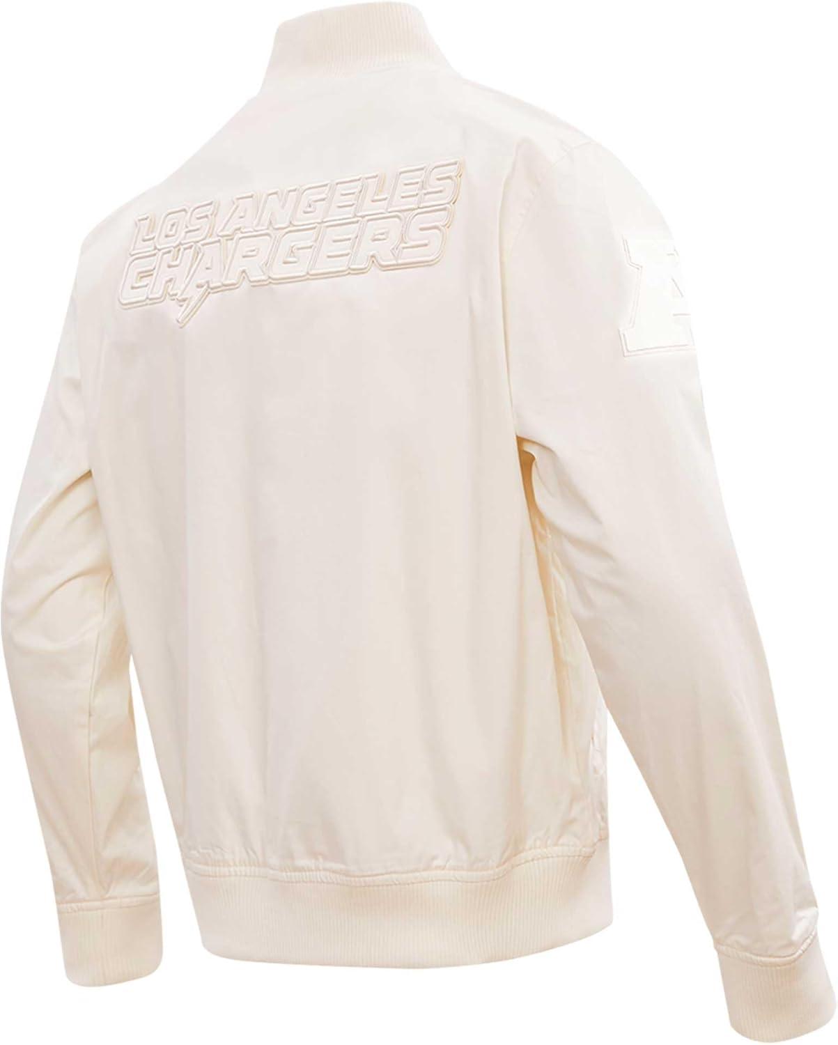 imagePro Standard Mens NFL Neutral Twill JacketLos Angeles Chargers Cream
