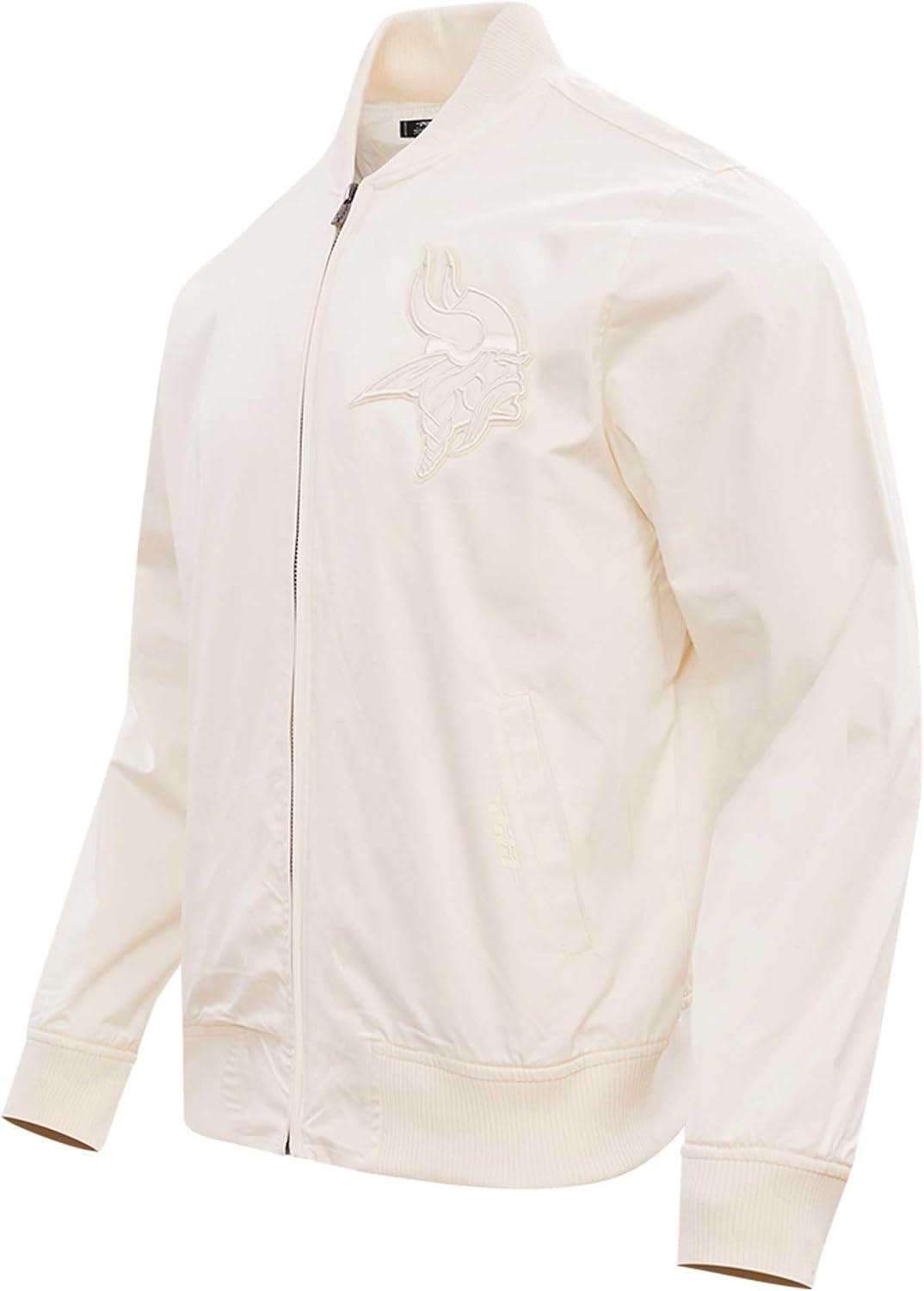 imagePro Standard Mens NFL Neutral Twill JacketMinnesota Vikings Cream