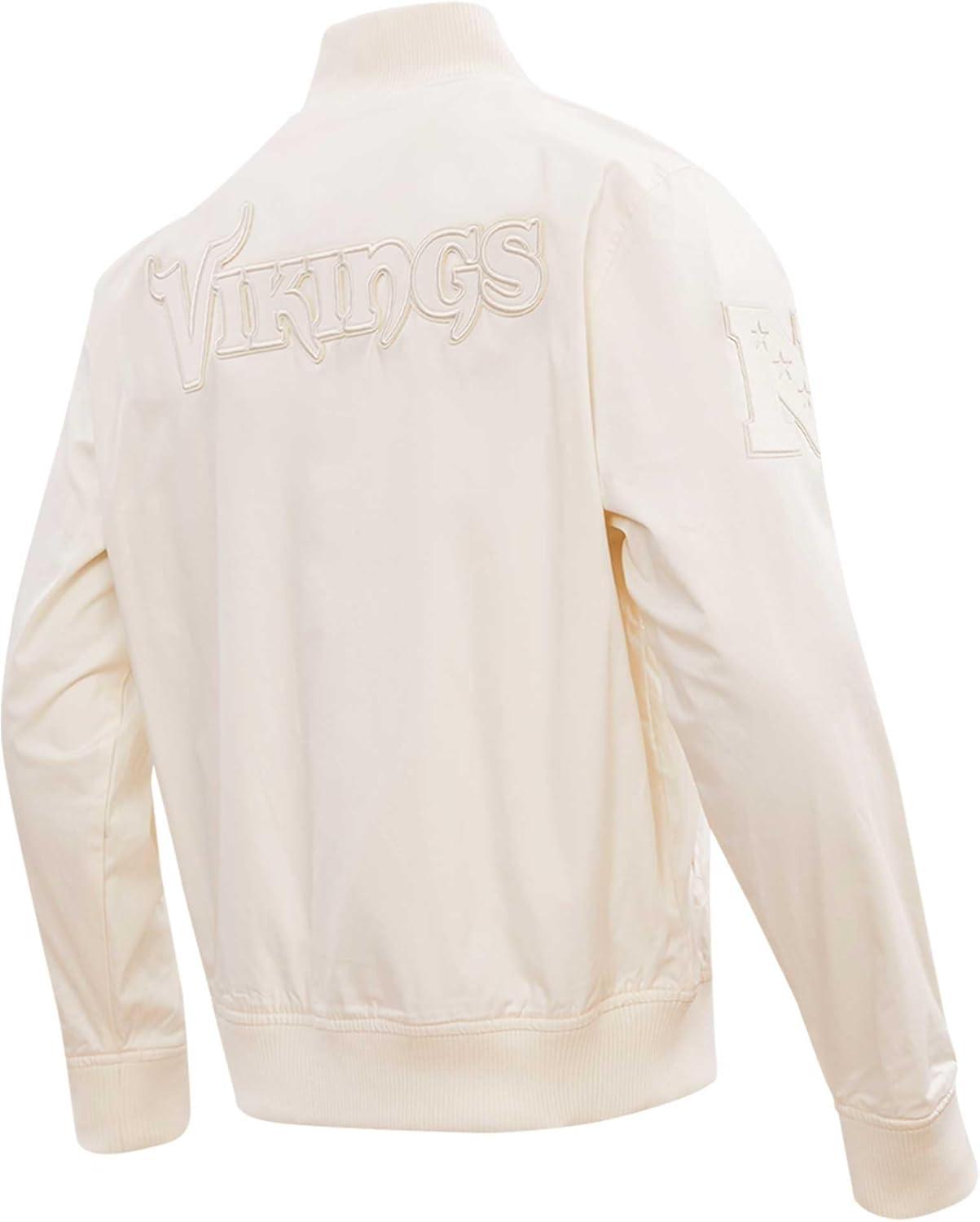 imagePro Standard Mens NFL Neutral Twill JacketMinnesota Vikings Cream