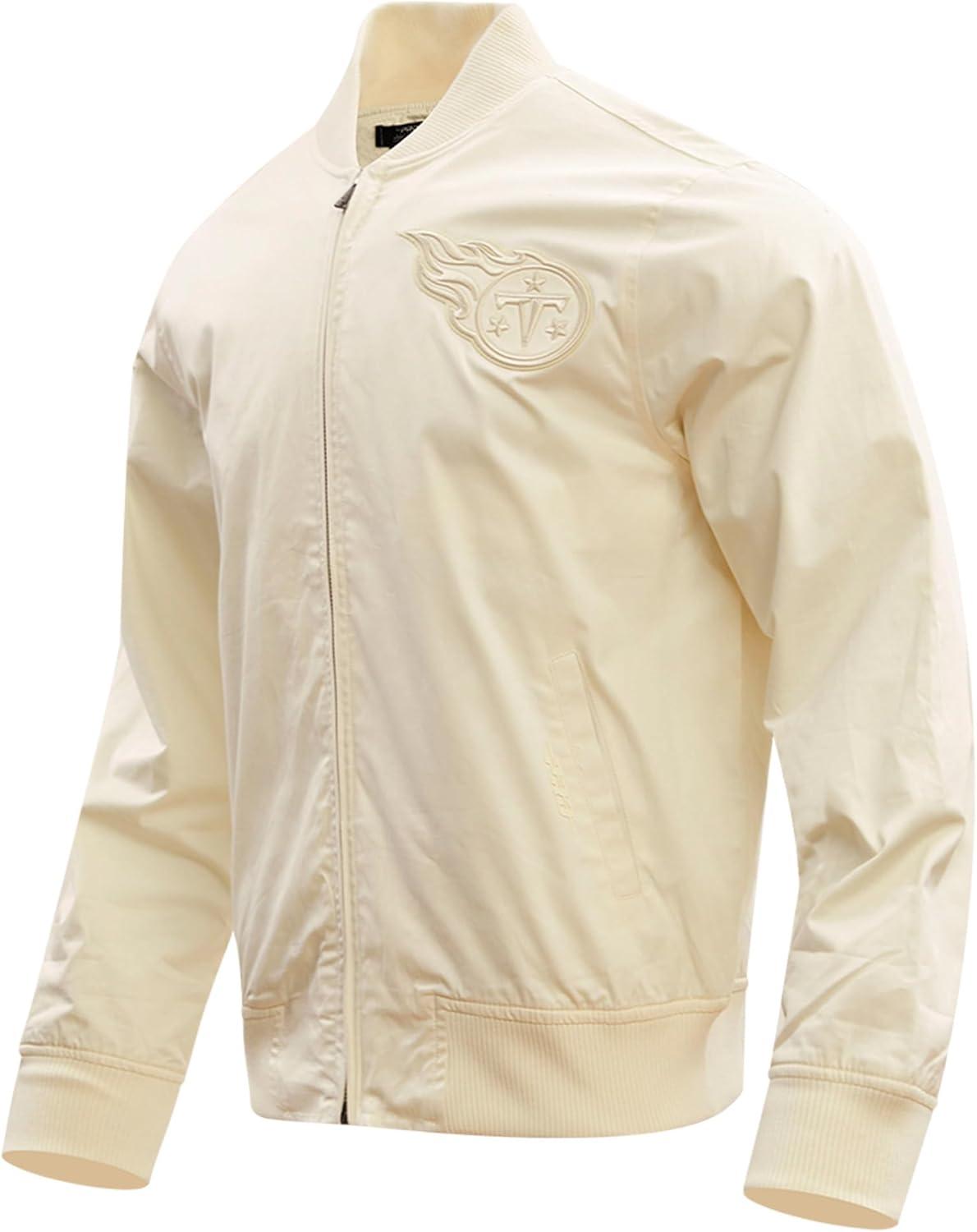 imagePro Standard Mens NFL Neutral Twill JacketTennessee Titans Cream