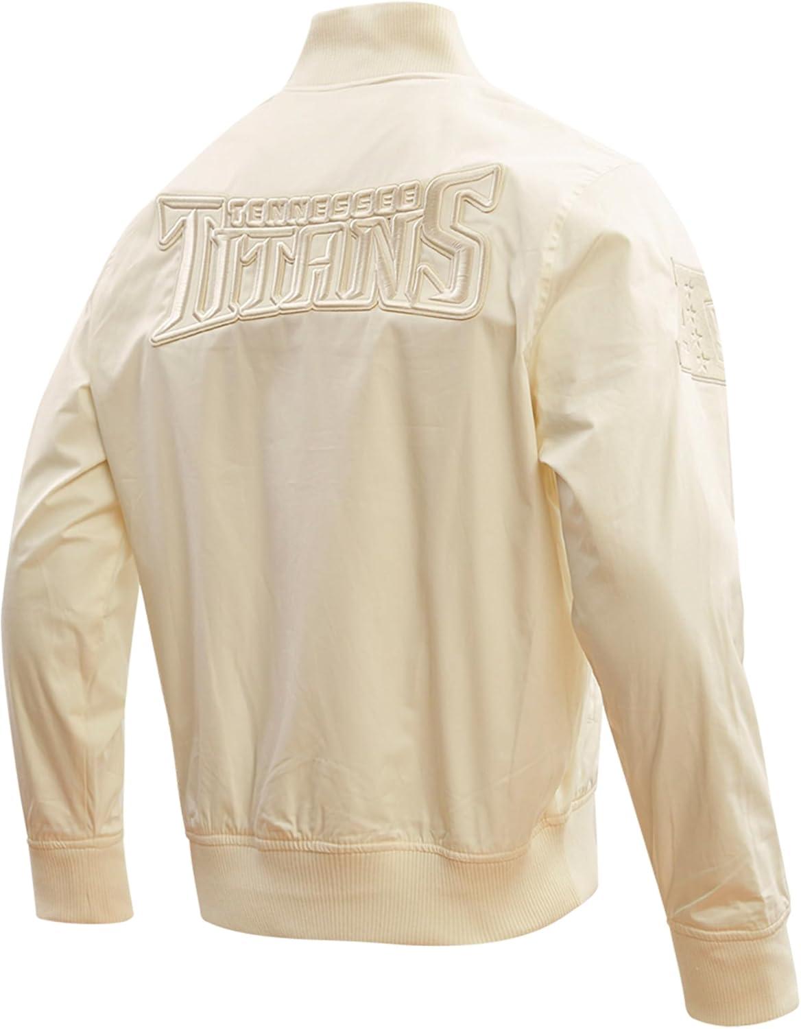 imagePro Standard Mens NFL Neutral Twill JacketTennessee Titans Cream