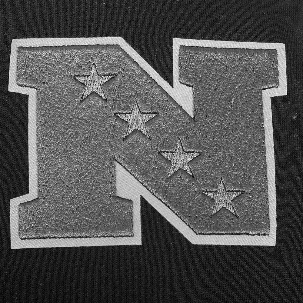 imagePro Standard Mens NFL Reverse French Terry Brushed Back French Terry Pull Over HoodieBlack