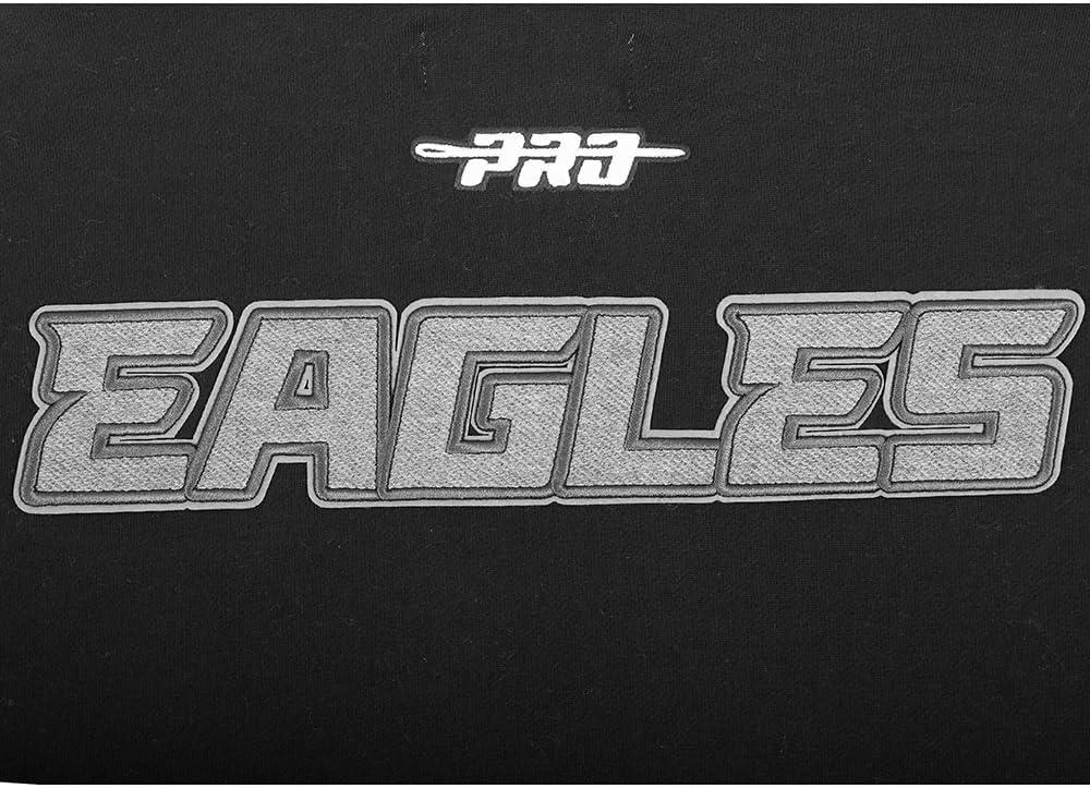 imagePro Standard Mens NFL Reverse French Terry Brushed Back French Terry Pull Over HoodieBlack