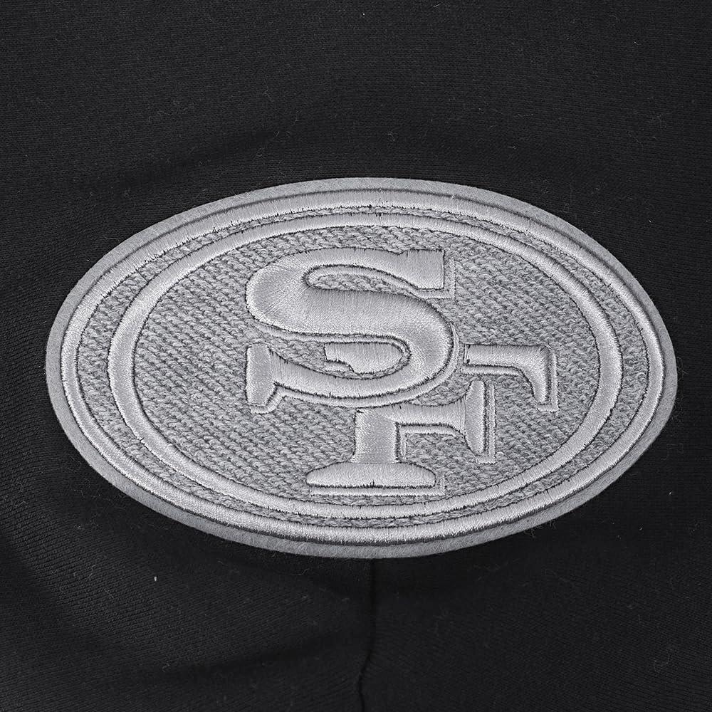 imagePro Standard Mens NFL Reverse French Terry Brushed Back French Terry Pull Over HoodieBlack