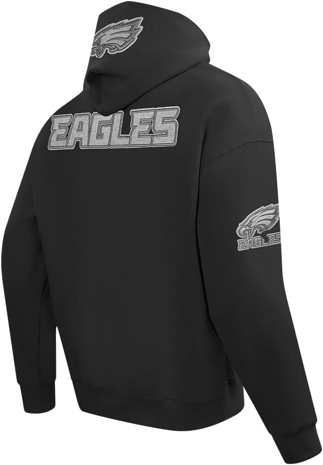 imagePro Standard Mens NFL Reverse French Terry Brushed Back French Terry Pull Over HoodieBlack