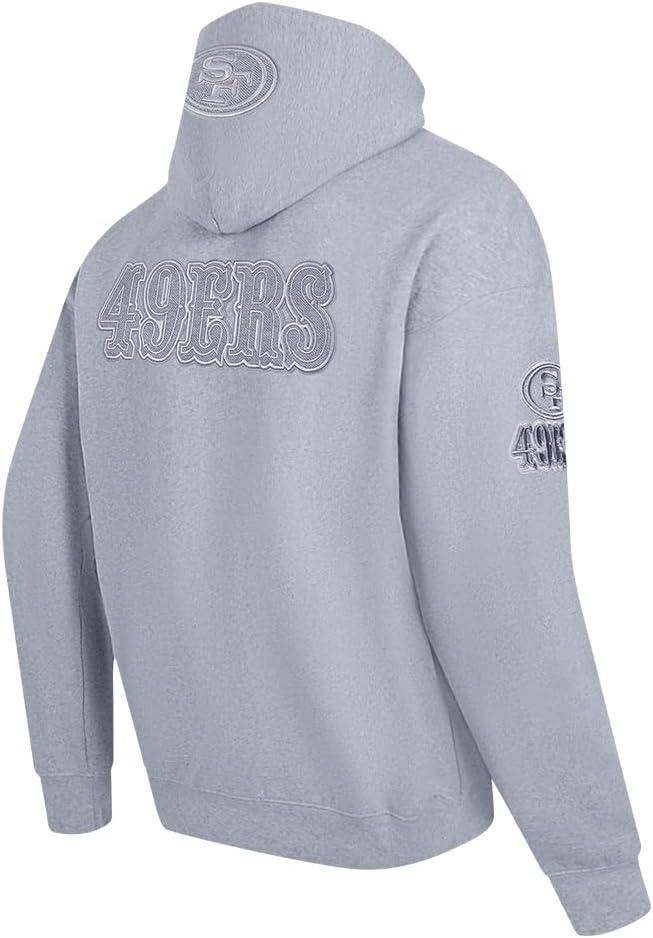 imagePro Standard Mens NFL Reverse French Terry Brushed Back French Terry Pull Over HoodieGrey