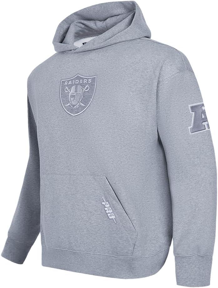 imagePro Standard Mens NFL Reverse French Terry Brushed Back French Terry Pull Over HoodieGrey