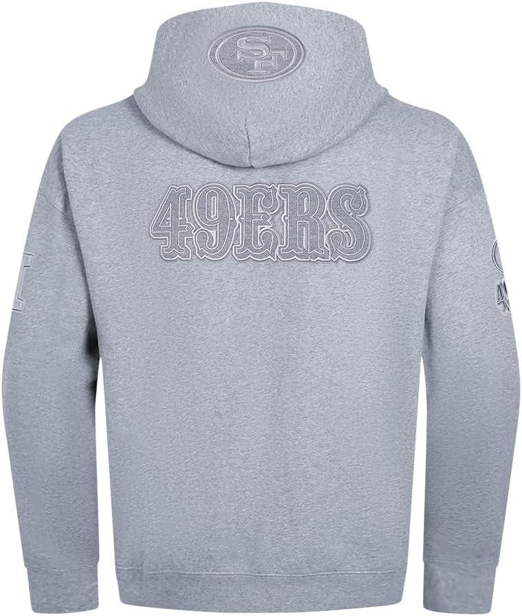 imagePro Standard Mens NFL Reverse French Terry Brushed Back French Terry Pull Over HoodieGrey