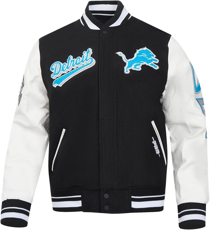 imagePro Standard Mens NFL Script Tail Varsity JacketBlack