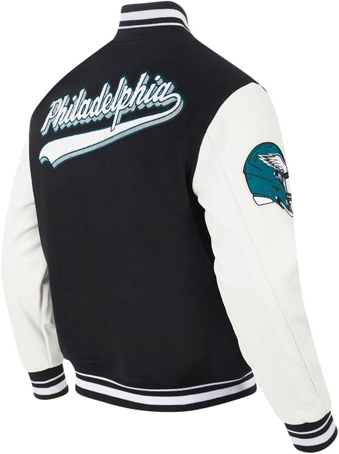 imagePro Standard Mens NFL Script Tail Varsity JacketBlack