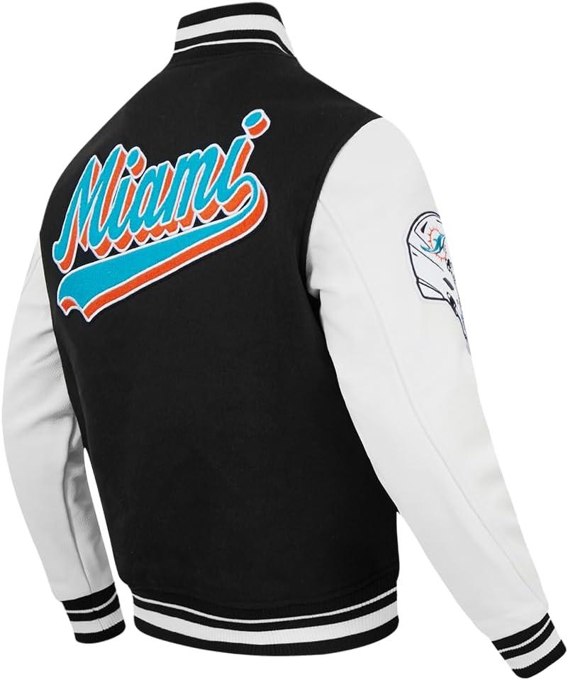 imagePro Standard Mens NFL Script Tail Varsity JacketBlack