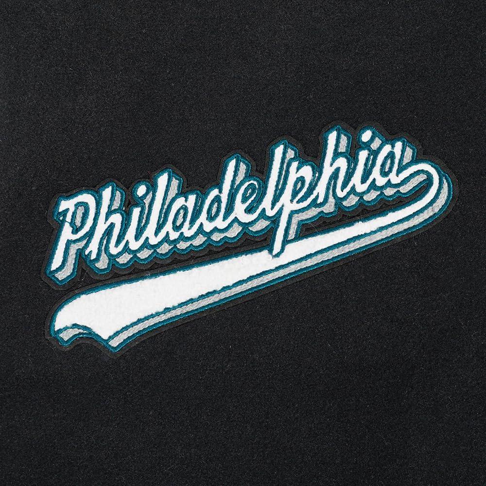 imagePro Standard Mens NFL Script Tail Varsity JacketBlack