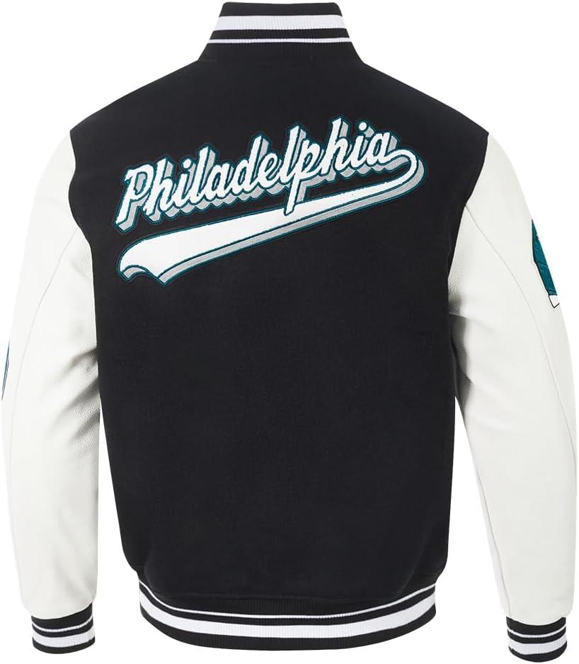 imagePro Standard Mens NFL Script Tail Varsity JacketBlack
