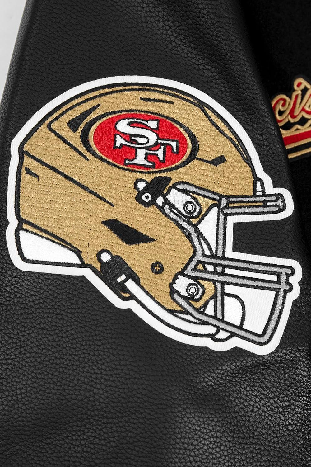 imagePro Standard Mens NFL Script Tail Varsity JacketBlack