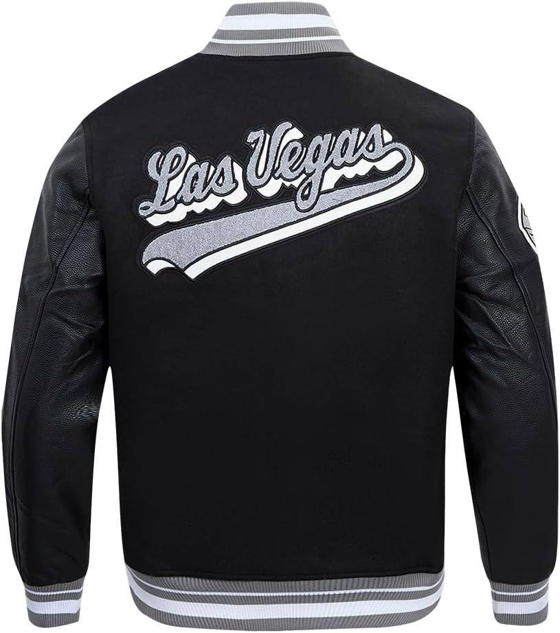 imagePro Standard Mens NFL Script Tail Varsity JacketBlack