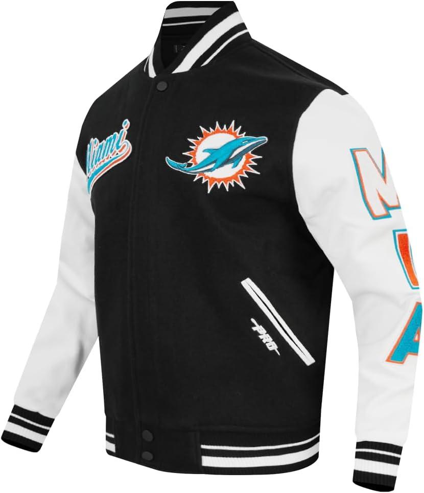 imagePro Standard Mens NFL Script Tail Varsity JacketBlack