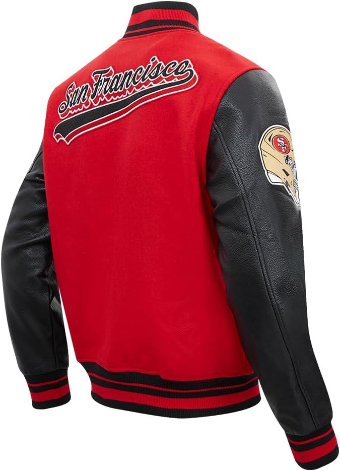 imagePro Standard Mens NFL Script Tail Varsity JacketRed