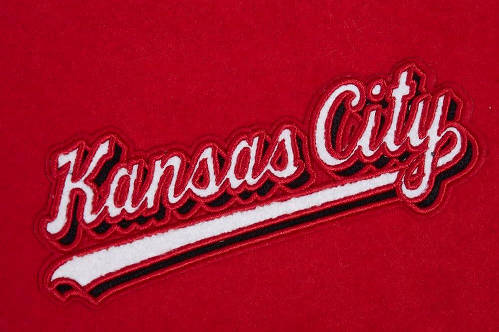 imagePro Standard Mens NFL Script Tail Varsity JacketRed