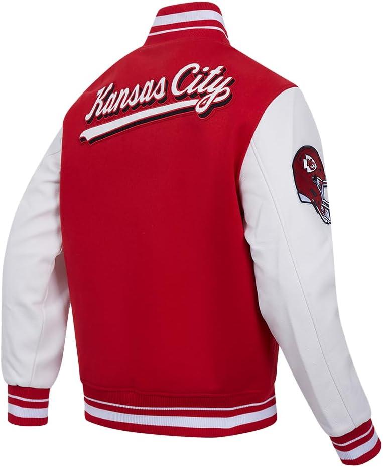 imagePro Standard Mens NFL Script Tail Varsity JacketRed