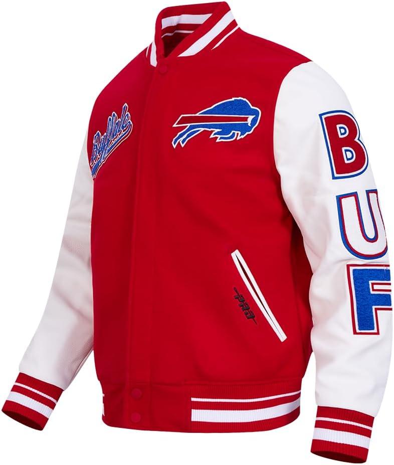 imagePro Standard Mens NFL Script Tail Varsity JacketRed