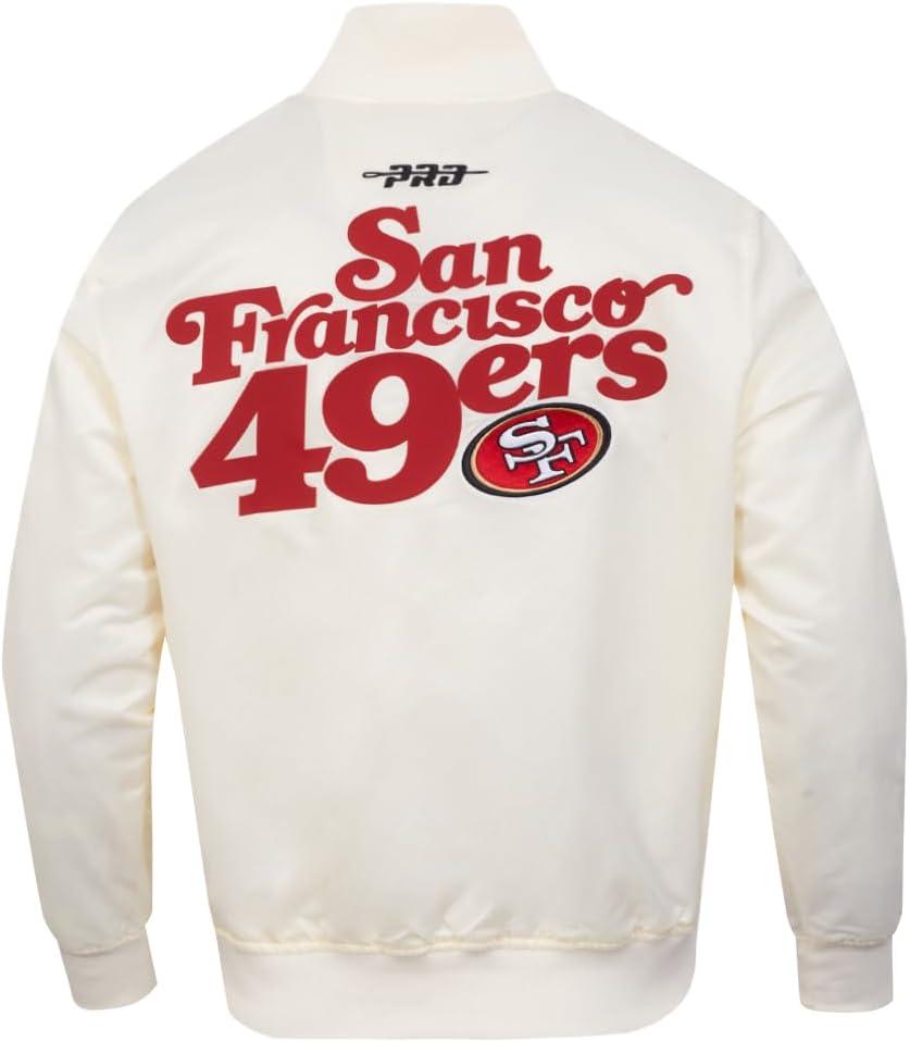 imagePro Standard Mens NFL Souvenir Satin JacketOffwhite