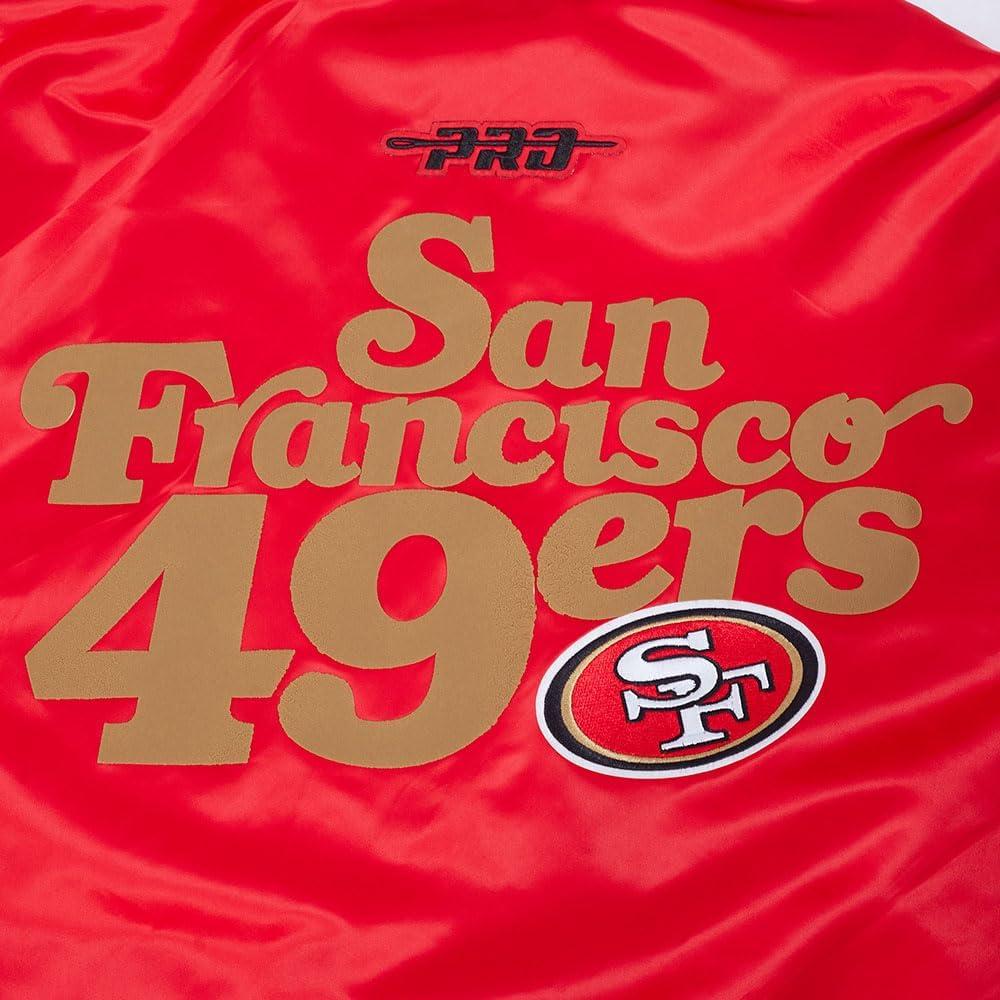 imagePro Standard Mens NFL Souvenir Satin JacketRed