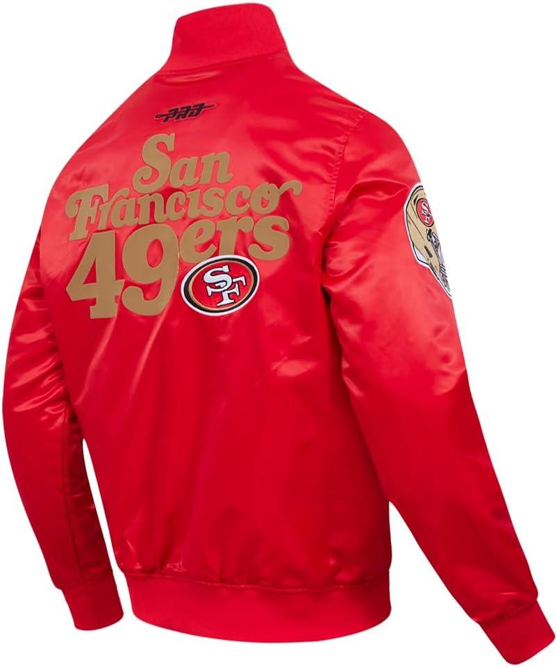 imagePro Standard Mens NFL Souvenir Satin JacketRed