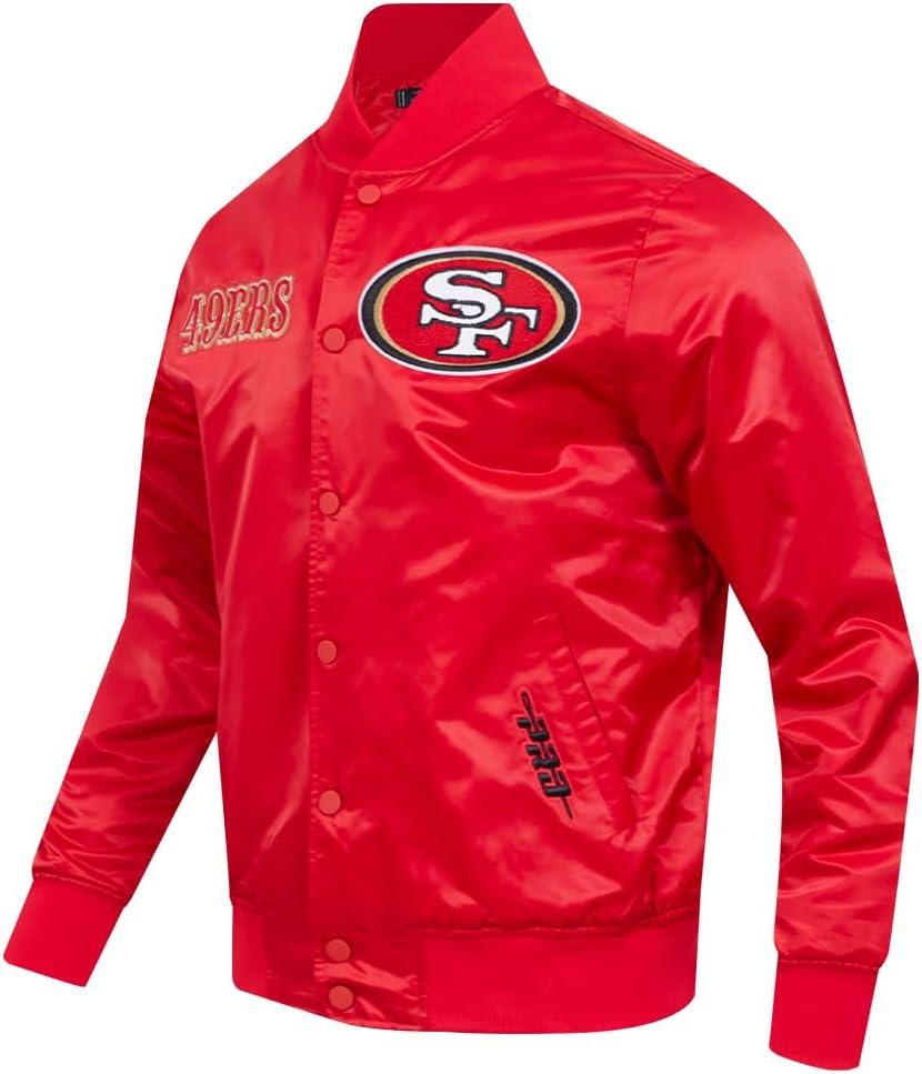 imagePro Standard Mens NFL Souvenir Satin JacketRed