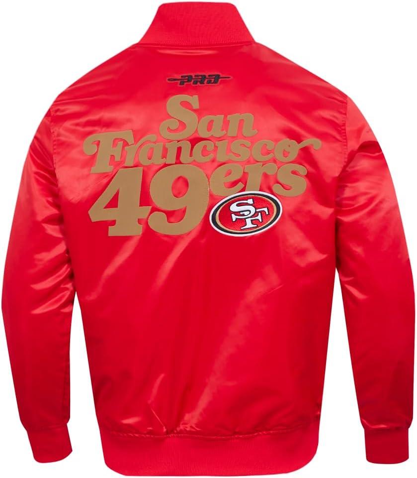 imagePro Standard Mens NFL Souvenir Satin JacketRed