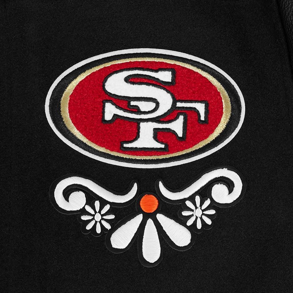 imagePro Standard Mens NFL Sugar Skull Varsity JacketBlack