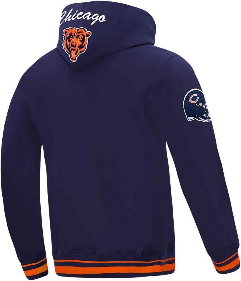 imagePro Standard Mens NFL Team Badge Brushed Back French Terry Pull Over HoodieBlue