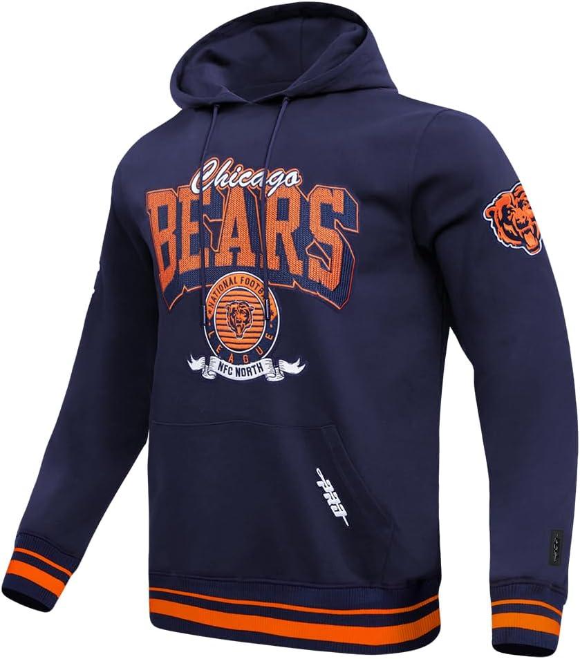 imagePro Standard Mens NFL Team Badge Brushed Back French Terry Pull Over HoodieBlue