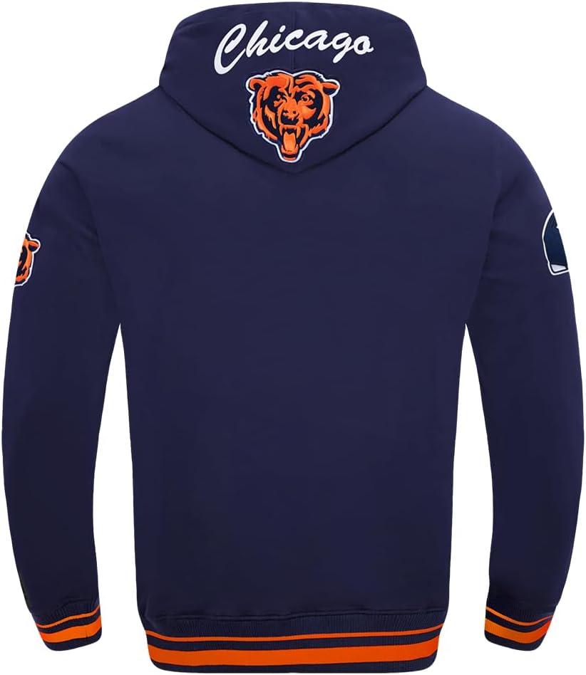 imagePro Standard Mens NFL Team Badge Brushed Back French Terry Pull Over HoodieBlue