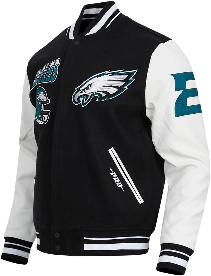 imagePro Standard Mens NFL Turn It Up Varsity JacketBlack