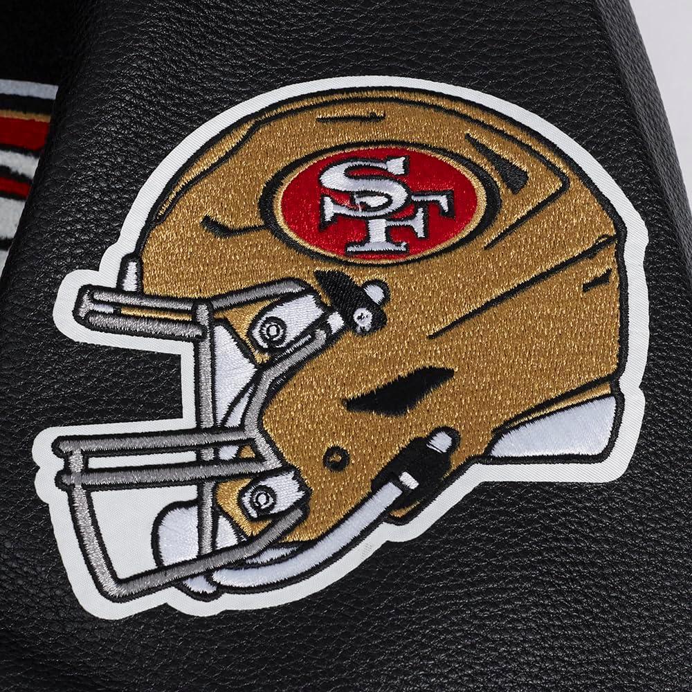 imagePro Standard Mens NFL Turn It Up Varsity JacketBlack