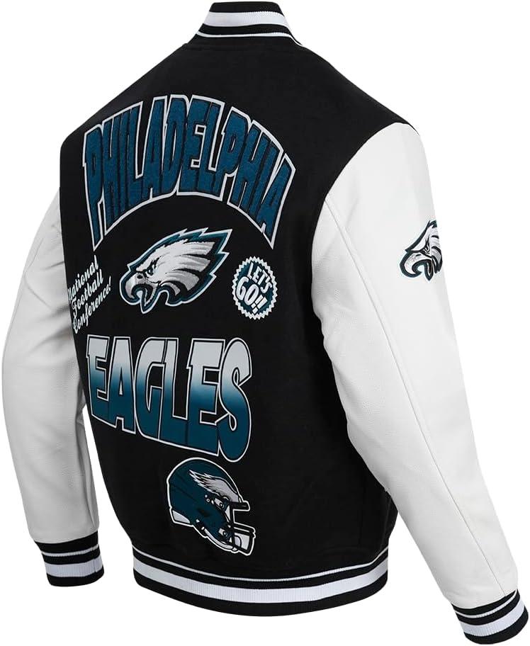imagePro Standard Mens NFL Turn It Up Varsity JacketBlack