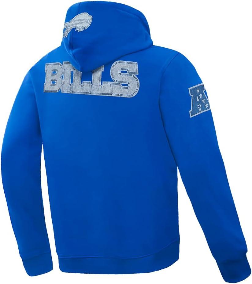 imagePro Standard Mens NFL Varsity Blues Brushed Back French Terry Pull Over HoodieBlue