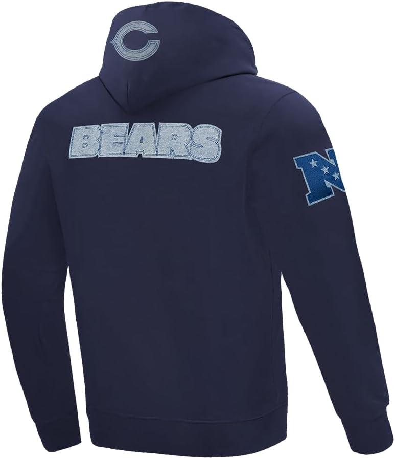 imagePro Standard Mens NFL Varsity Blues Brushed Back French Terry Pull Over HoodieBlue