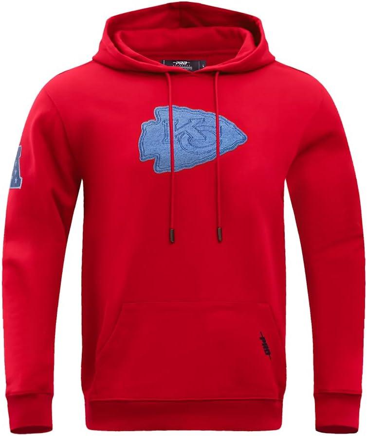 imagePro Standard Mens NFL Varsity Blues Brushed Back French Terry Pull Over HoodieRed