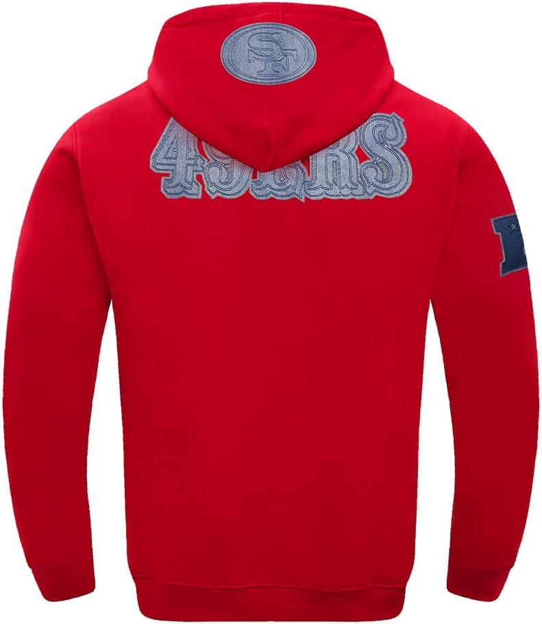 imagePro Standard Mens NFL Varsity Blues Brushed Back French Terry Pull Over HoodieRed