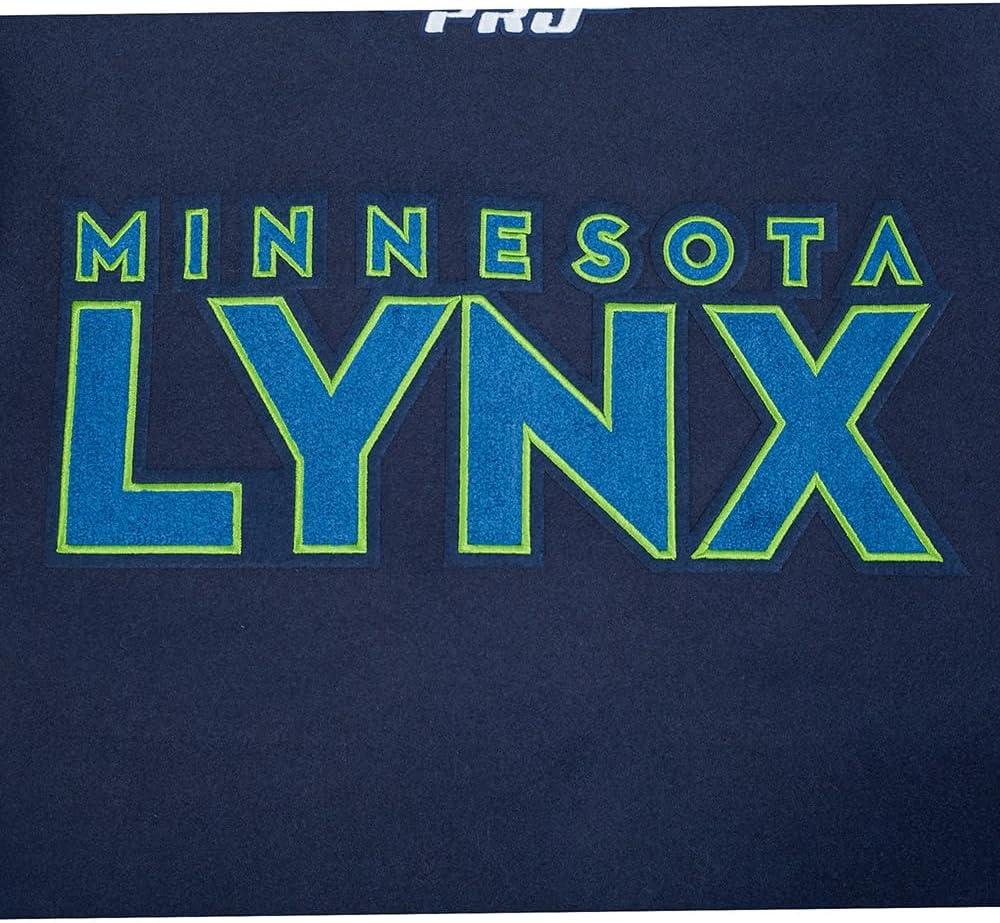 imagePro Standard Mens WNBA Classic Chenille Varsity JacketMidnight NavyWhite