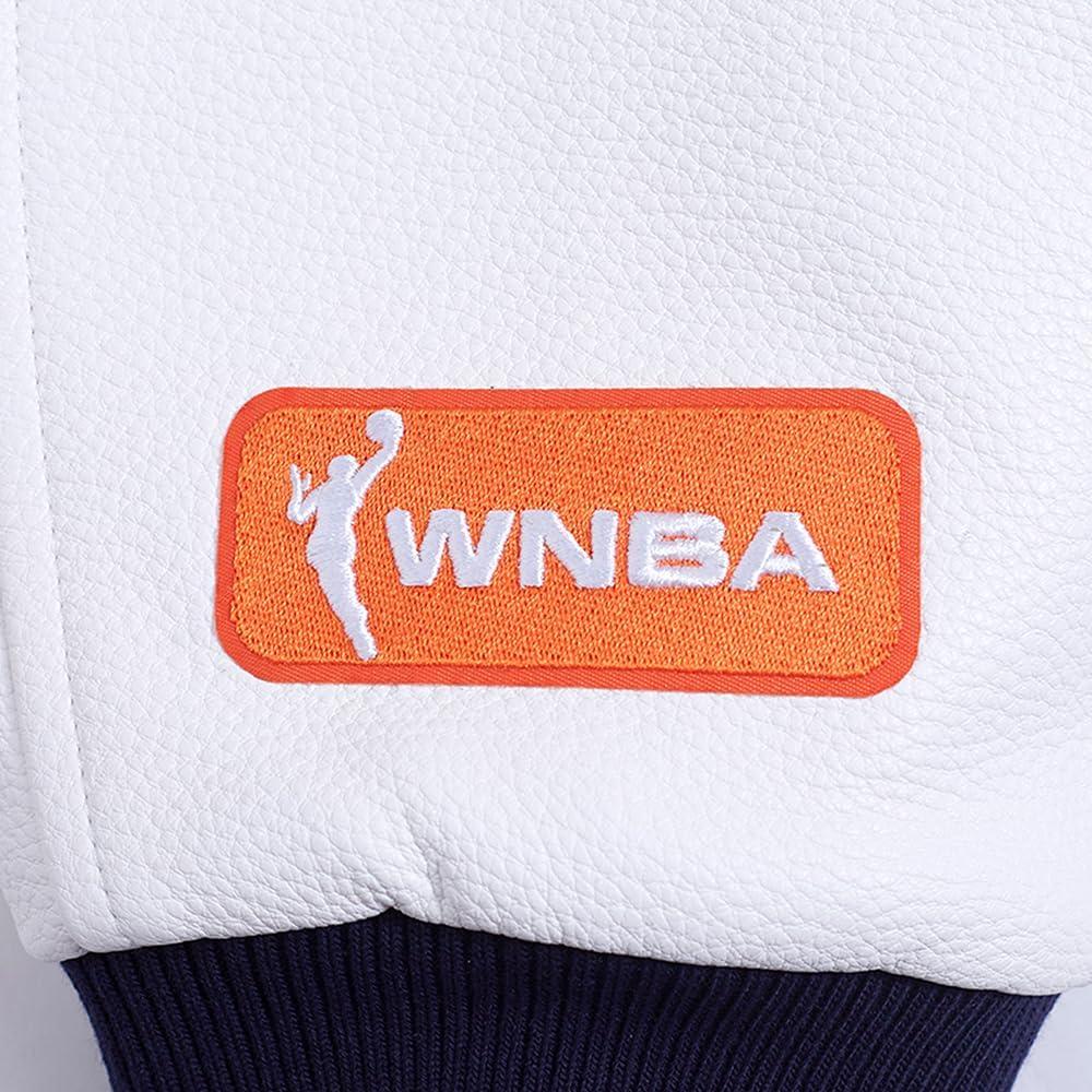 imagePro Standard Mens WNBA Classic Chenille Varsity JacketMidnight NavyWhite