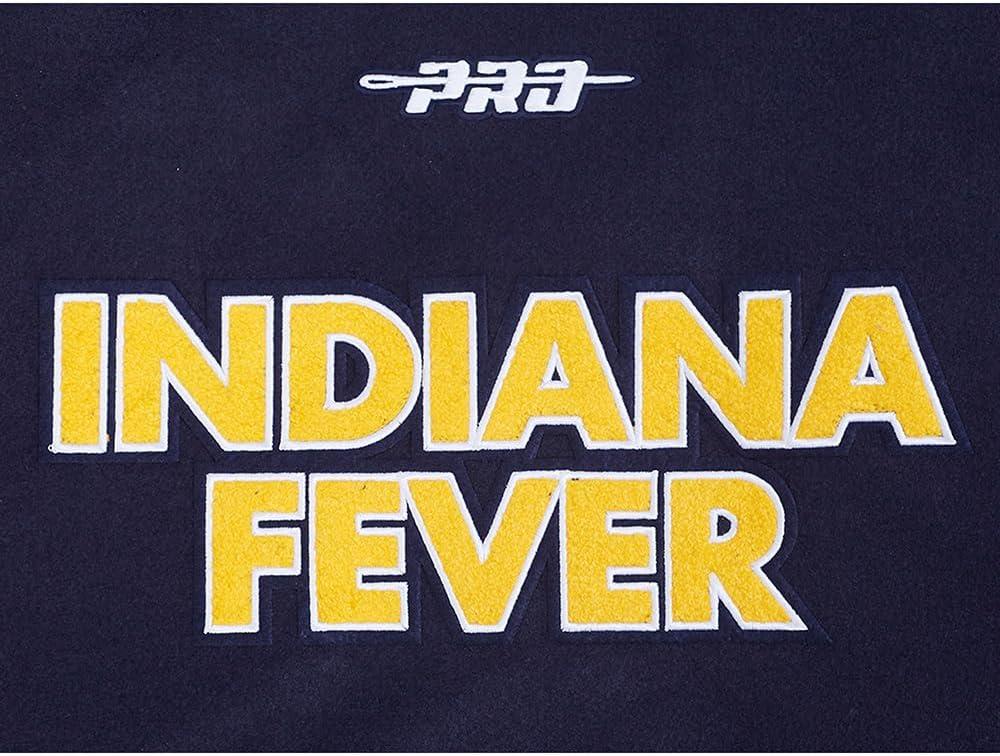 imagePro Standard Mens WNBA Classic Chenille Varsity JacketMidnight NavyWhite