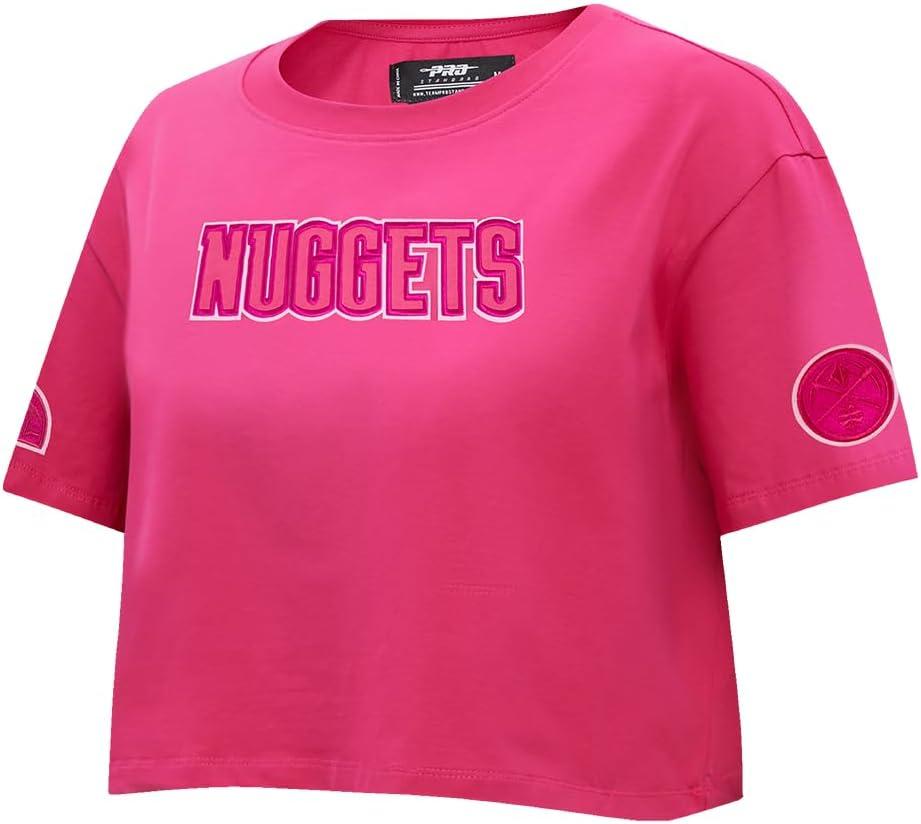 imagePro Standard NBA Womens Womens NBA Classic Triple Pink Cotton Short Sleeve Boxy TeeBeetroot Purple
