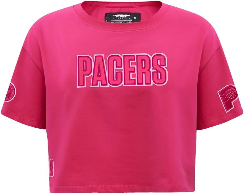 imagePro Standard NBA Womens Womens NBA Classic Triple Pink Cotton Short Sleeve Boxy TeeBeetroot Purple