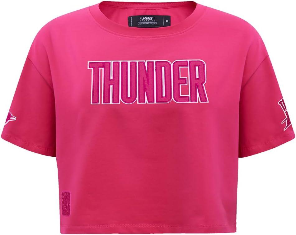 imagePro Standard NBA Womens Womens NBA Classic Triple Pink Cotton Short Sleeve Boxy TeeBeetroot Purple