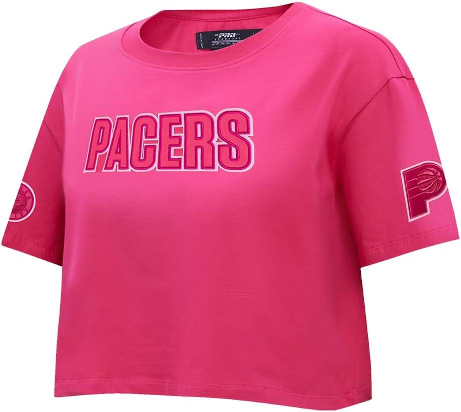 imagePro Standard NBA Womens Womens NBA Classic Triple Pink Cotton Short Sleeve Boxy TeeBeetroot Purple