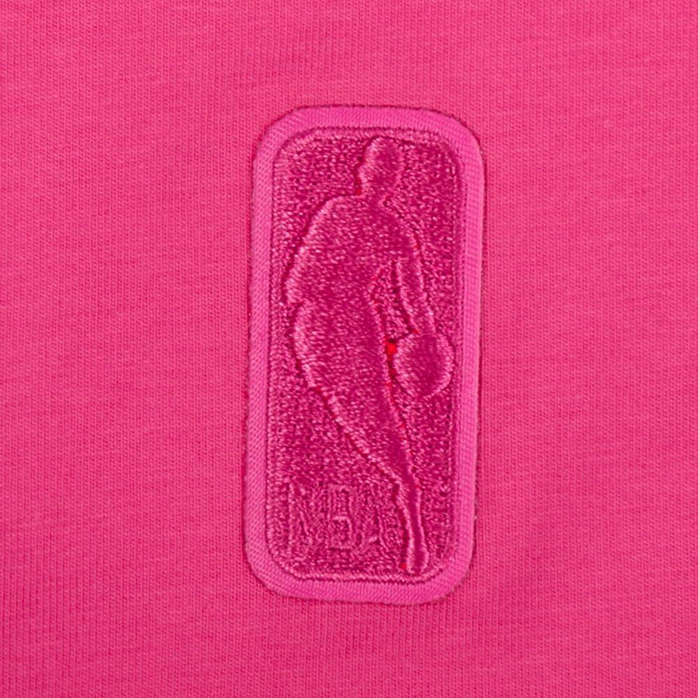 imagePro Standard NBA Womens Womens NBA Classic Triple Pink Cotton Short Sleeve Boxy TeeBeetroot Purple
