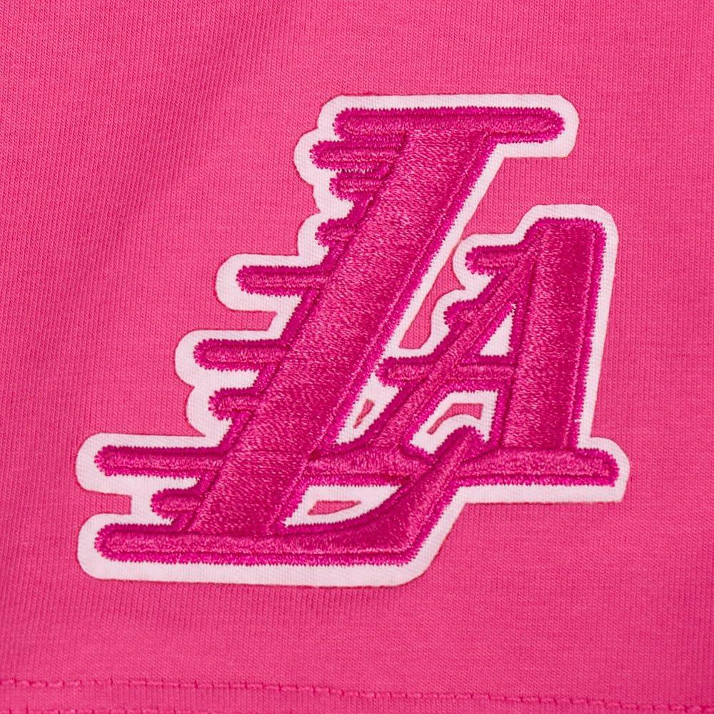 imagePro Standard NBA Womens Womens NBA Classic Triple Pink Cotton Short Sleeve Boxy TeeBeetroot Purple