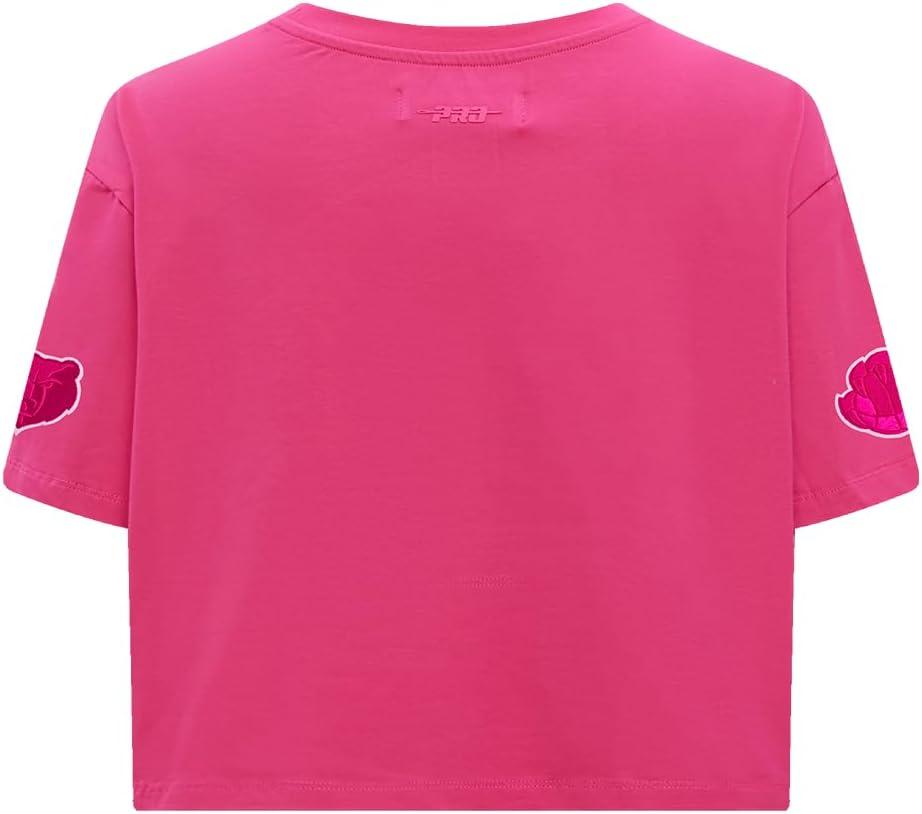 imagePro Standard NBA Womens Womens NBA Classic Triple Pink Cotton Short Sleeve Boxy TeeBeetroot Purple